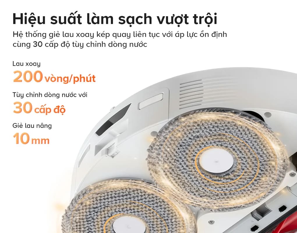 Robot hút bụi lau nhà Roborock Qrevo Edge 5V1 - Đen/Trắng